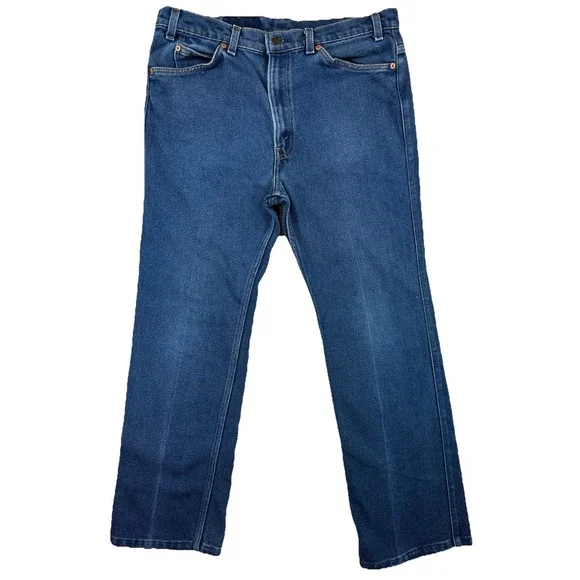 Vintage Levis 517 Men's Bootcut Jeans 38x32 (Actual 36x30) USA Cotton Polyester - Picture 1 of 11